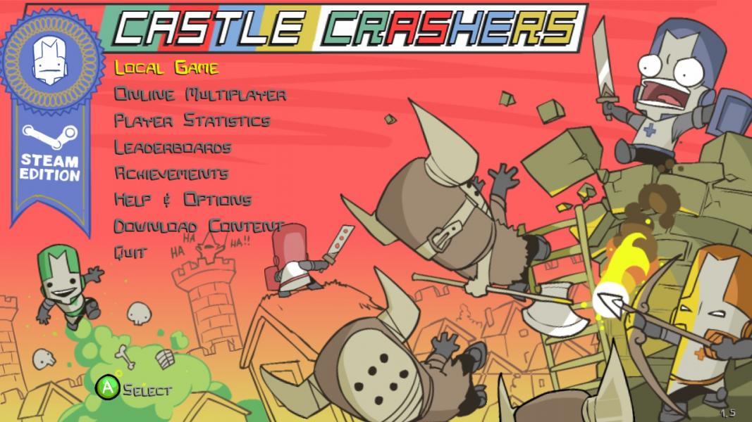 Castle Crashers Title Screen